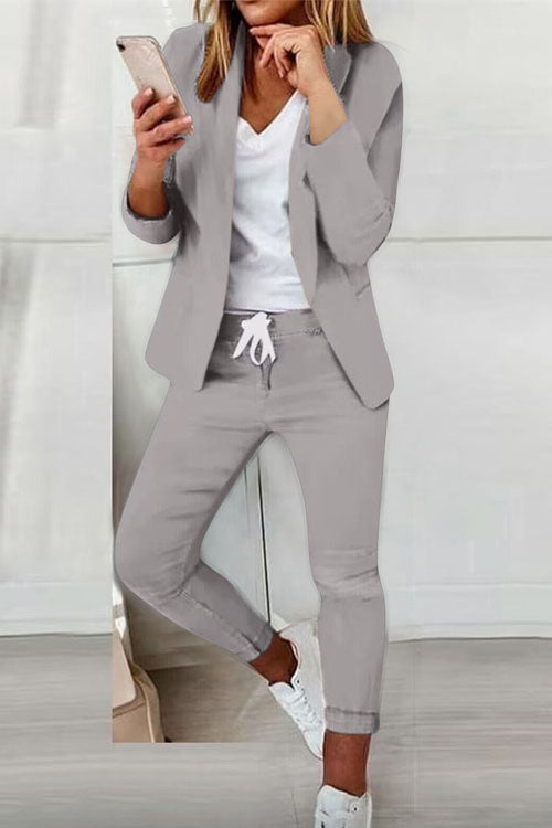 Dominique | Women's Blazer And Jogger Set