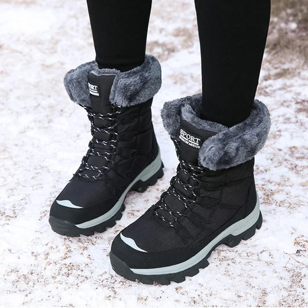 Maggie | Women's Quilted Lace-Up Winter Boots