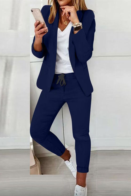 Dominique | Women's Blazer And Jogger Set