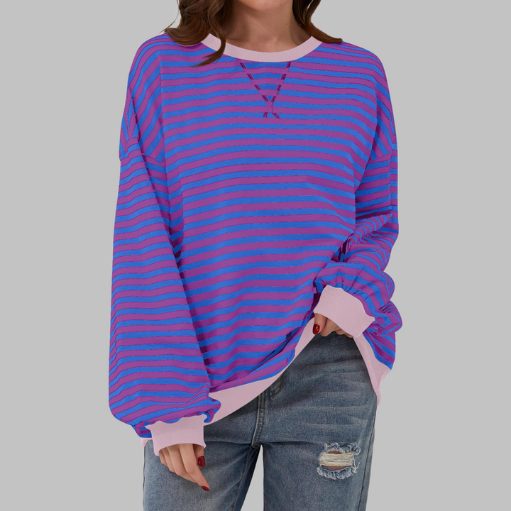 Eva | Women's Striped Round Neck Top
