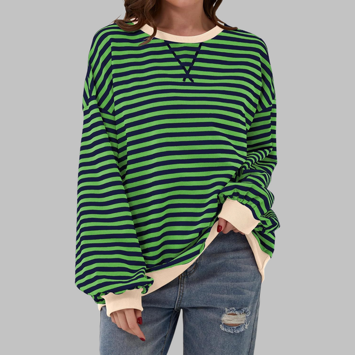 Eva | Women's Striped Round Neck Top