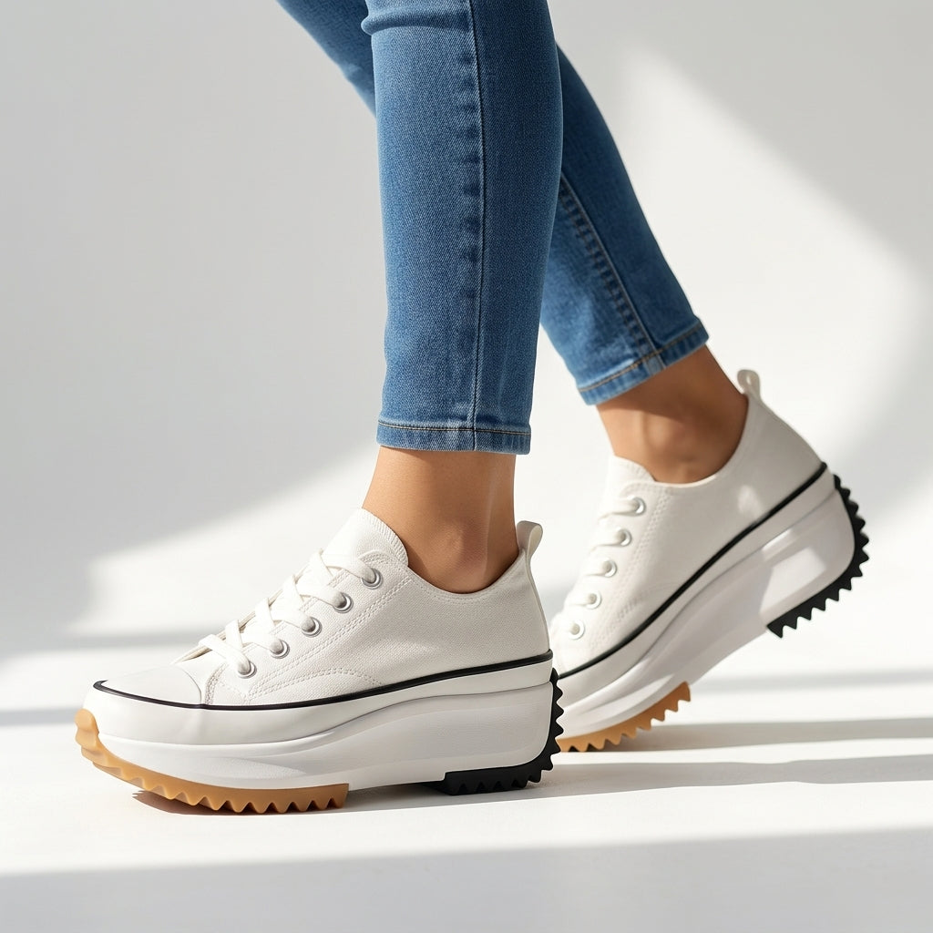 Robyn | Women's Tiger Print Platform Sneakers