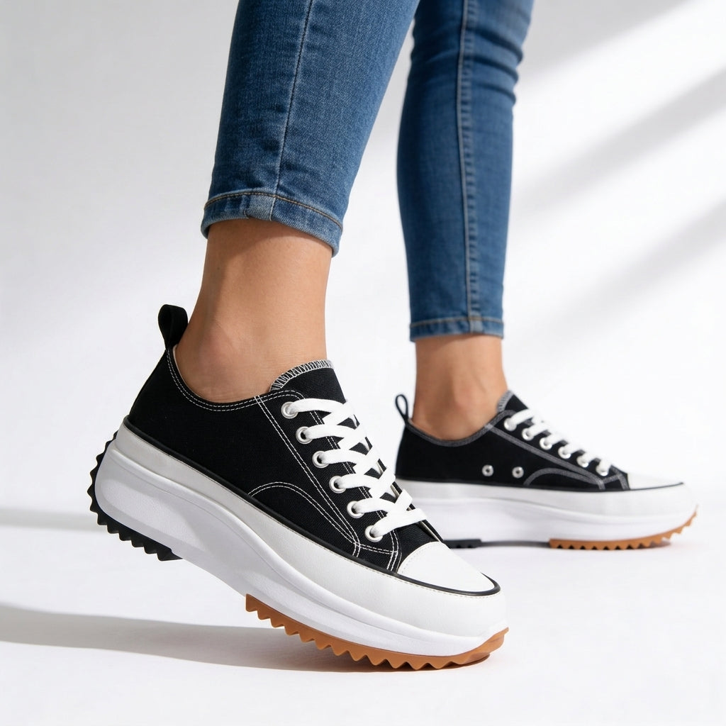 Robyn | Women's Tiger Print Platform Sneakers