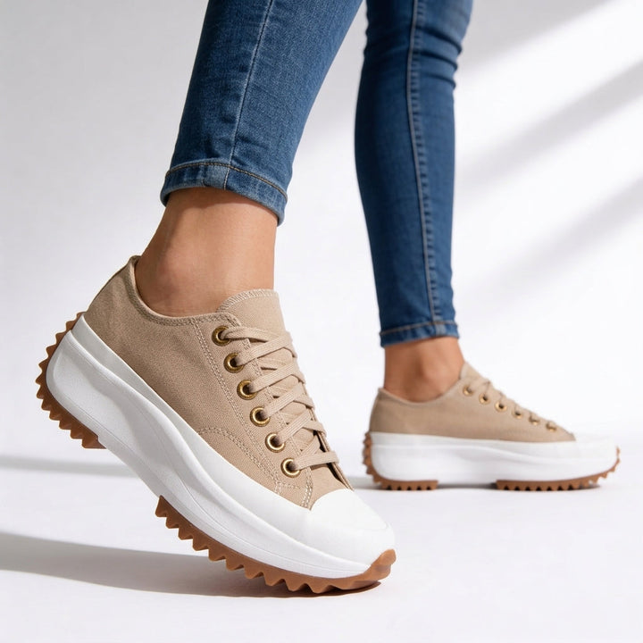 Robyn | Women's Tiger Print Platform Sneakers