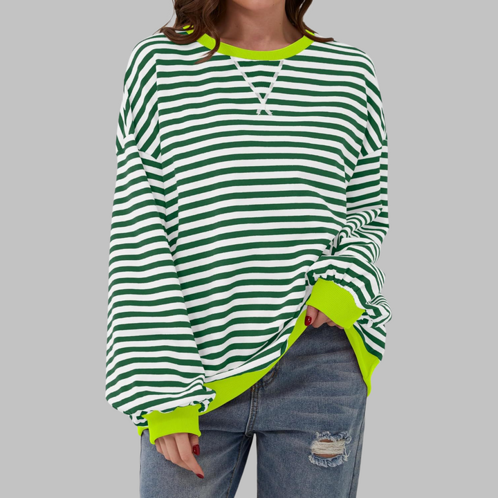 Eva | Women's Striped Round Neck Top