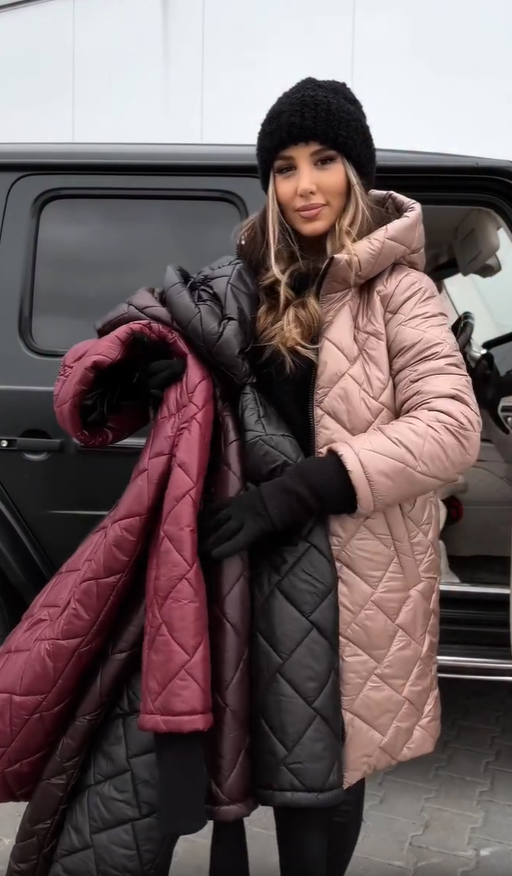 Rita | Women's Quilted Longline Hooded Jacket