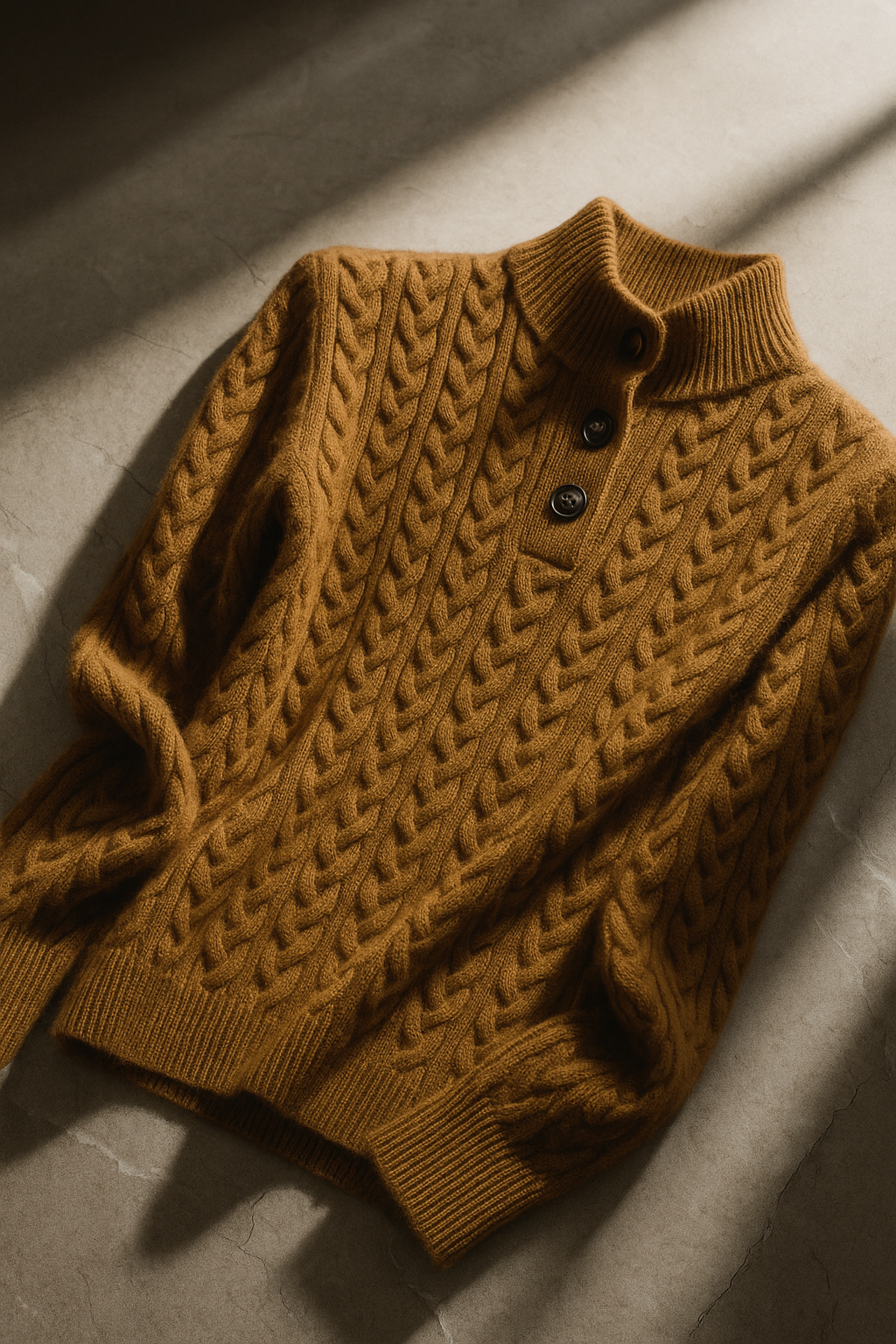 Stella | Women's Cable Knit Button Up Sweater
