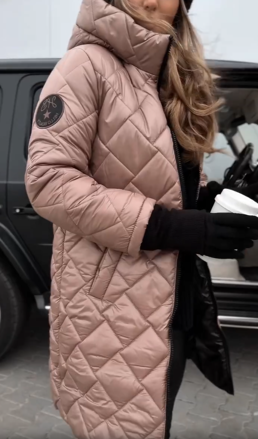 Rita | Women's Quilted Longline Hooded Jacket