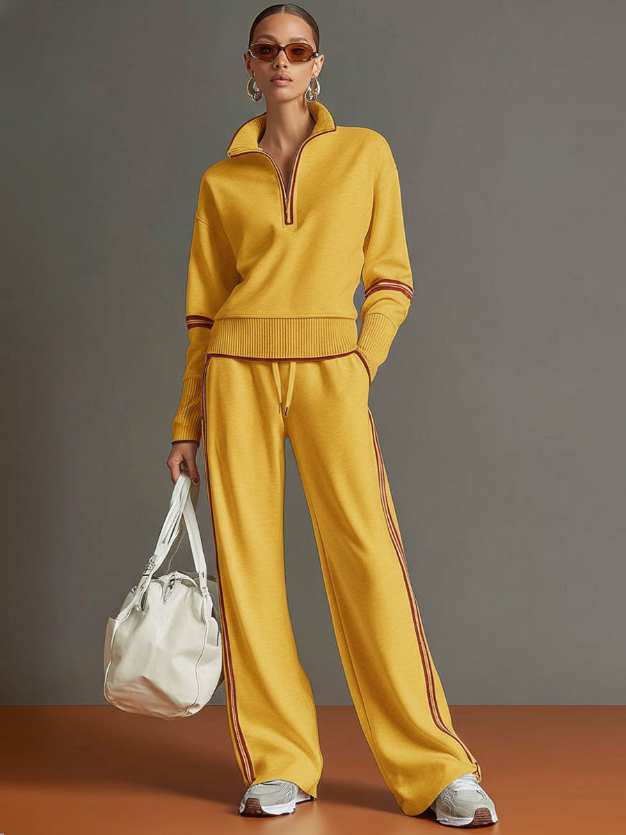 Aurora | Women's Half-Zip Sweatshirt Pants Set