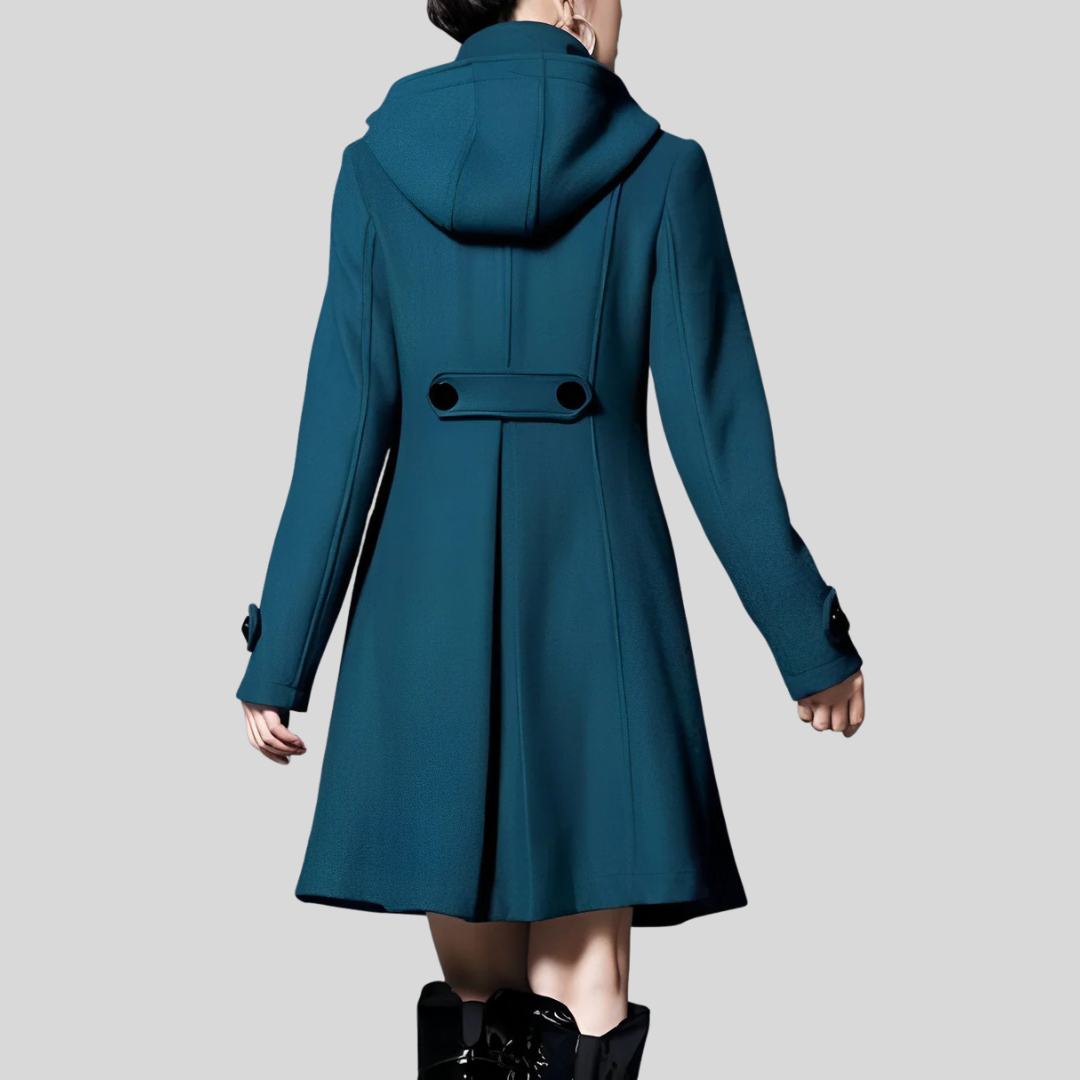 Samantha | Women's Hooded A-Line Coat