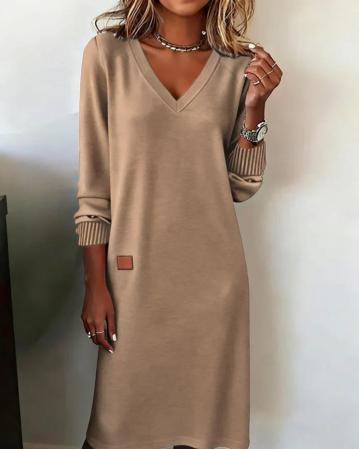 Valentina | Women's V-Neck Midi Dress