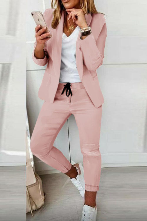 Dominique | Women's Blazer And Jogger Set