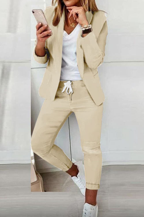 Dominique | Women's Blazer And Jogger Set