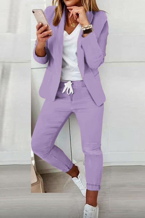 Dominique | Women's Blazer And Jogger Set