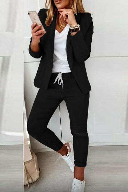 Dominique | Women's Blazer And Jogger Set