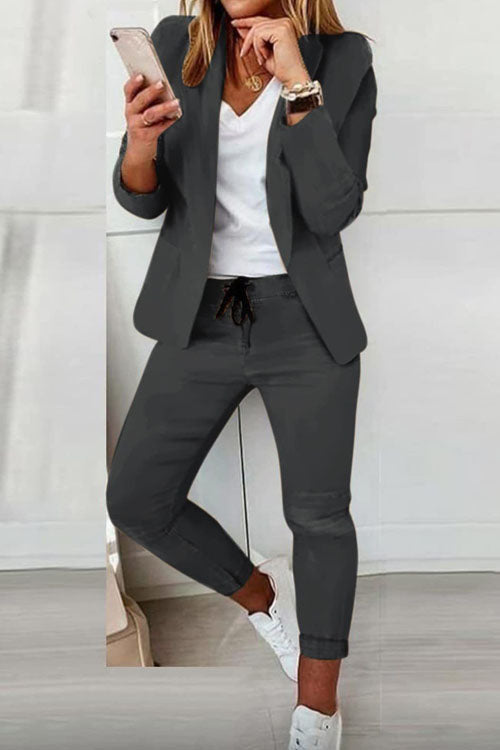 Dominique | Women's Blazer And Jogger Set
