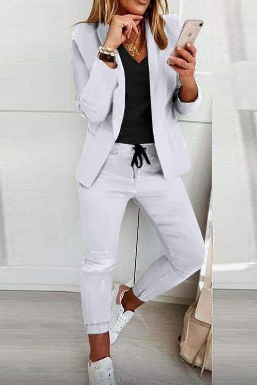 Dominique | Women's Blazer And Jogger Set