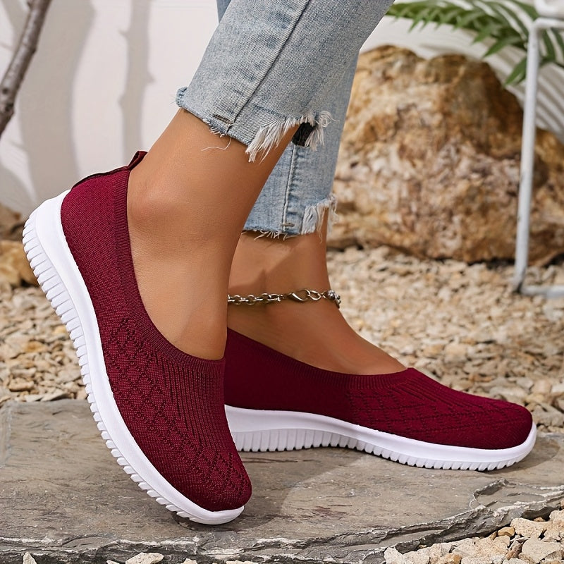 Sandra | Women's Knitted Slip-On Sneakers