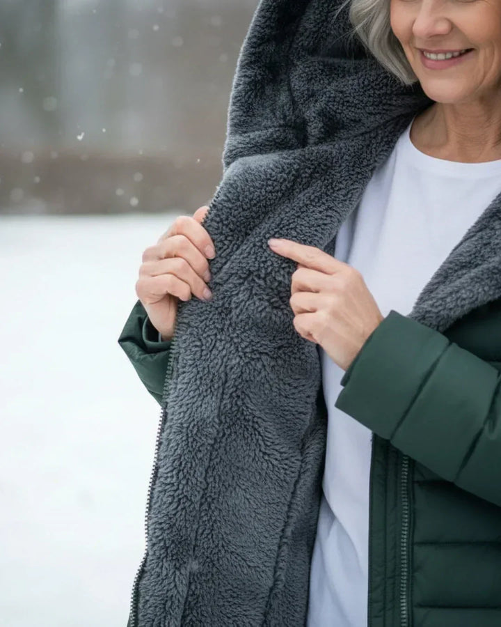 Gia | Women's Quilted Longline Hooded Coat