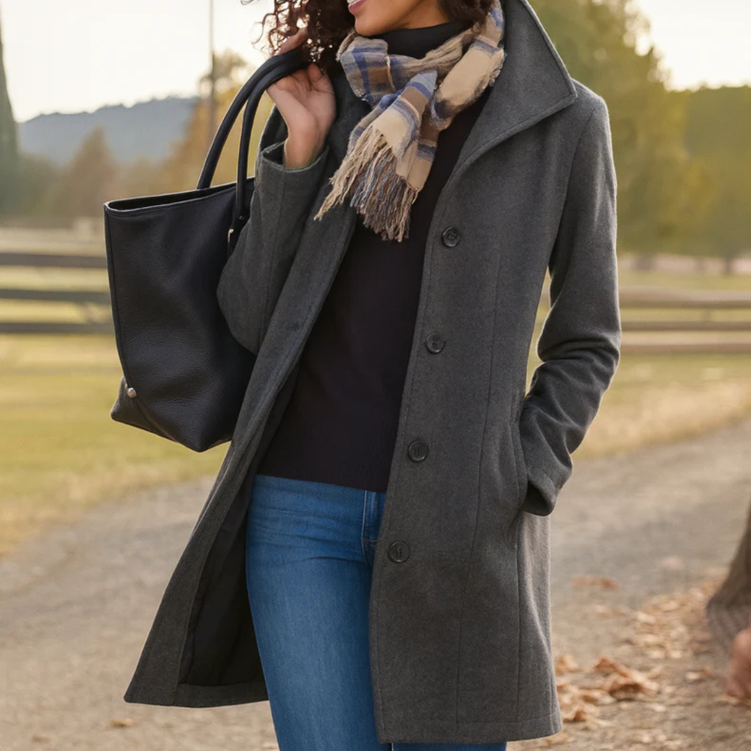 Susanna | Women's Notch Collar Longline Coat