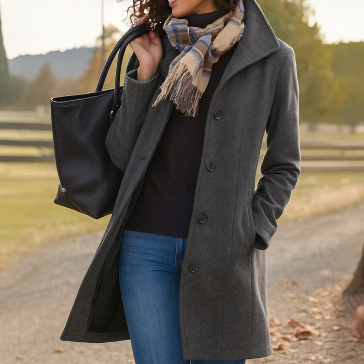 Susanna | Women's Notch Collar Longline Coat