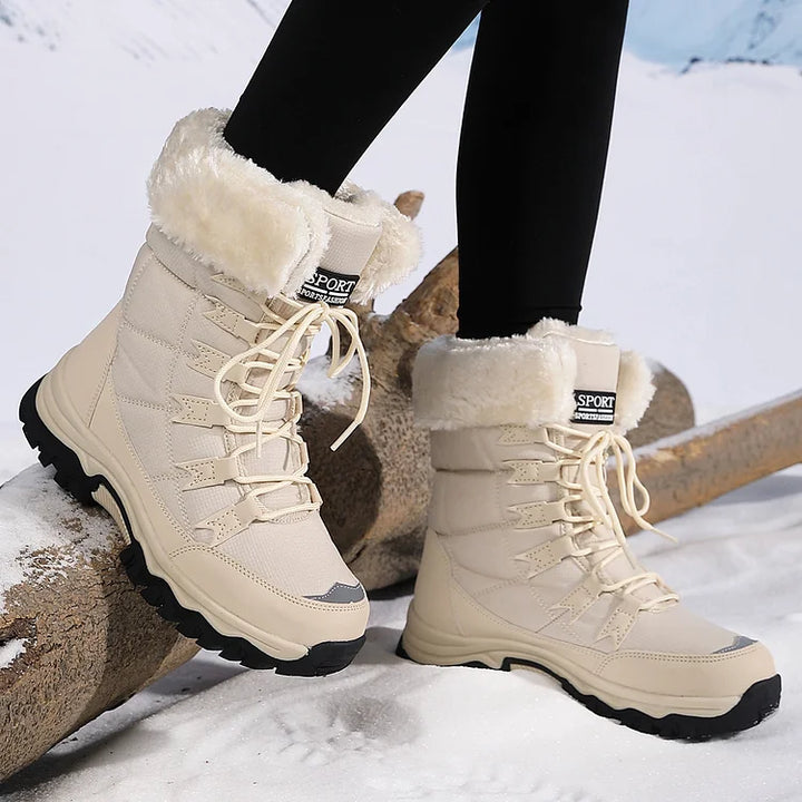 Maggie | Women's Quilted Lace-Up Winter Boots