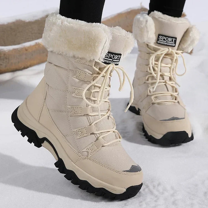 Maggie | Women's Quilted Lace-Up Winter Boots