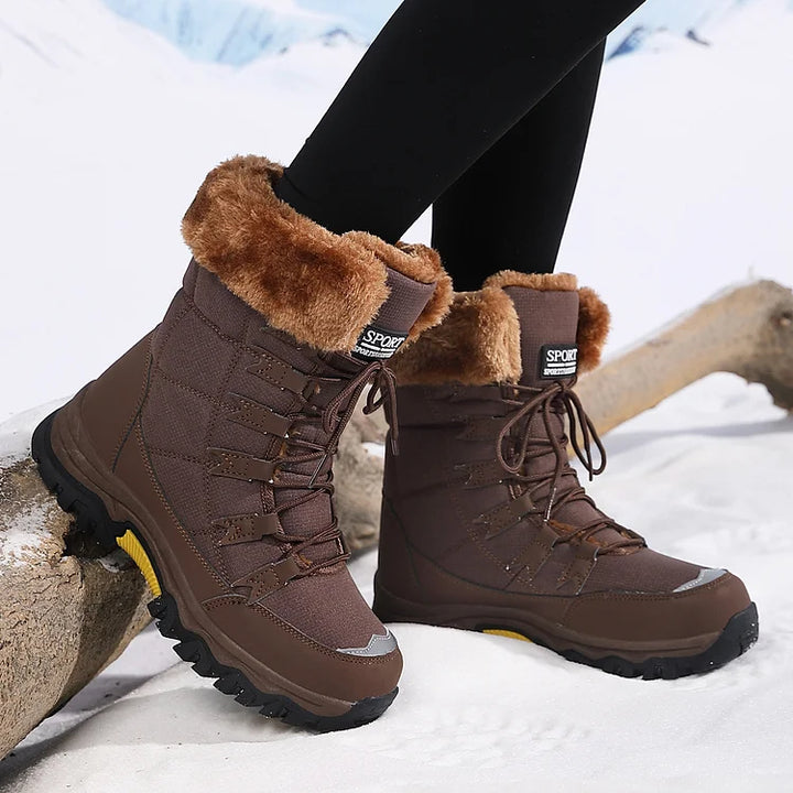 Maggie | Women's Quilted Lace-Up Winter Boots