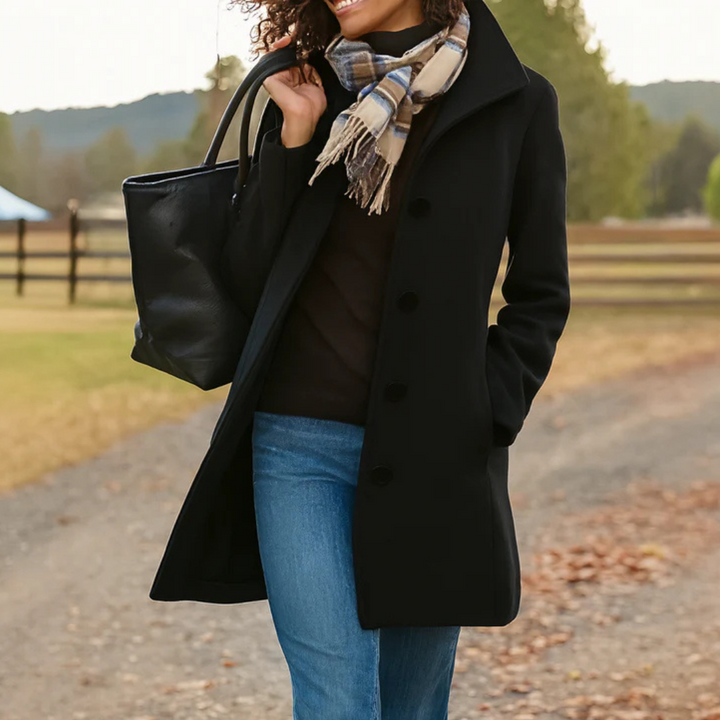 Susanna | Women's Notch Collar Longline Coat