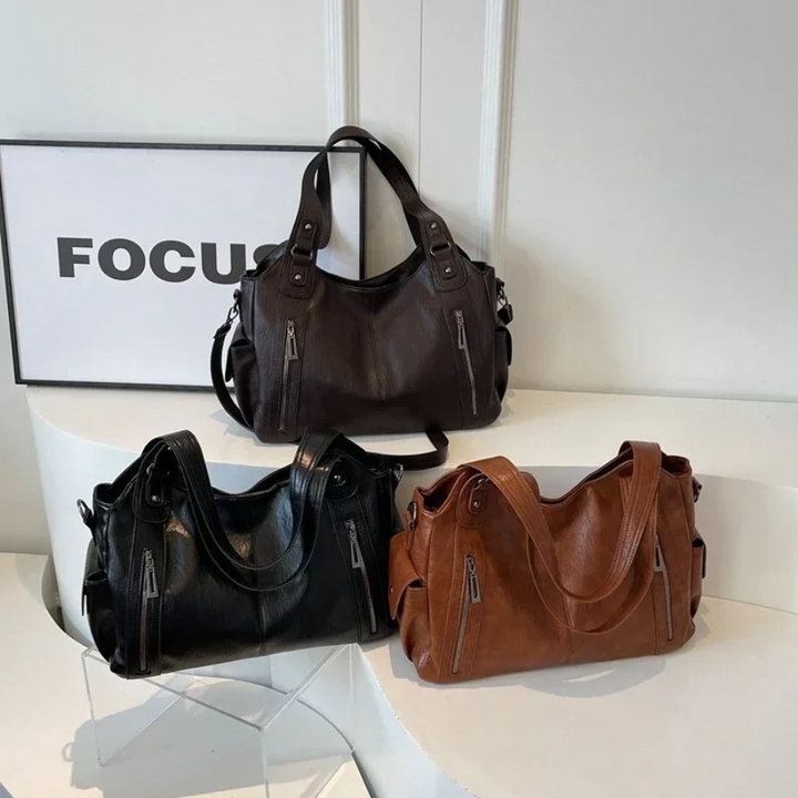 Clara | Women's Zip Pocket Shoulder Bag