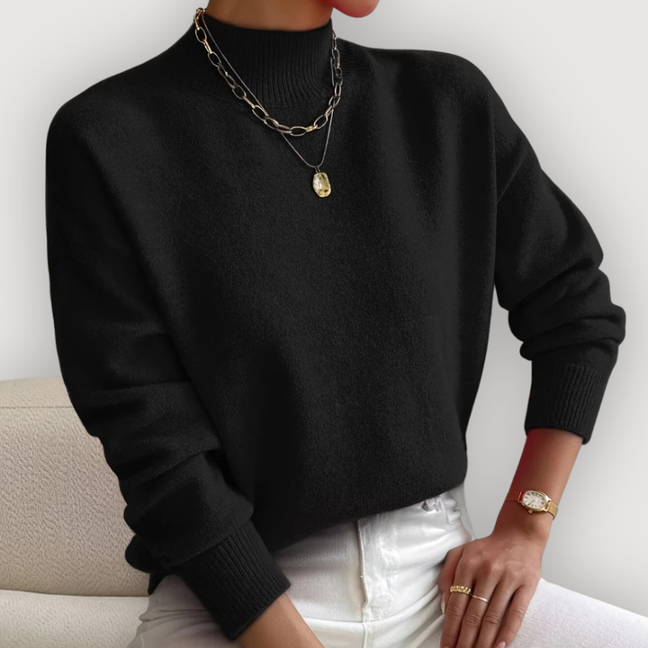Alberta | Women's Mock Neck Knit Sweater