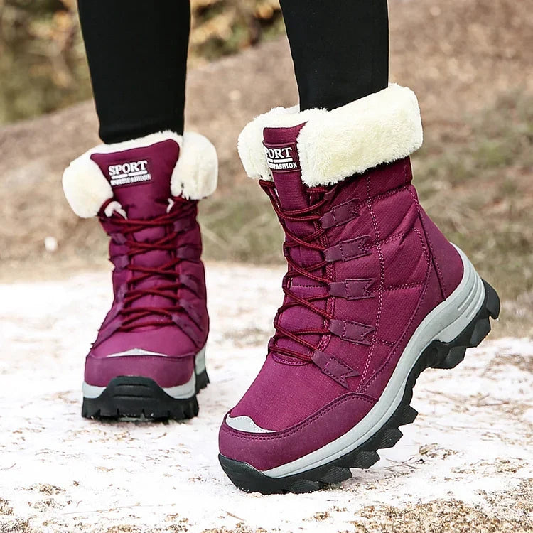 Maggie | Women's Quilted Lace-Up Winter Boots