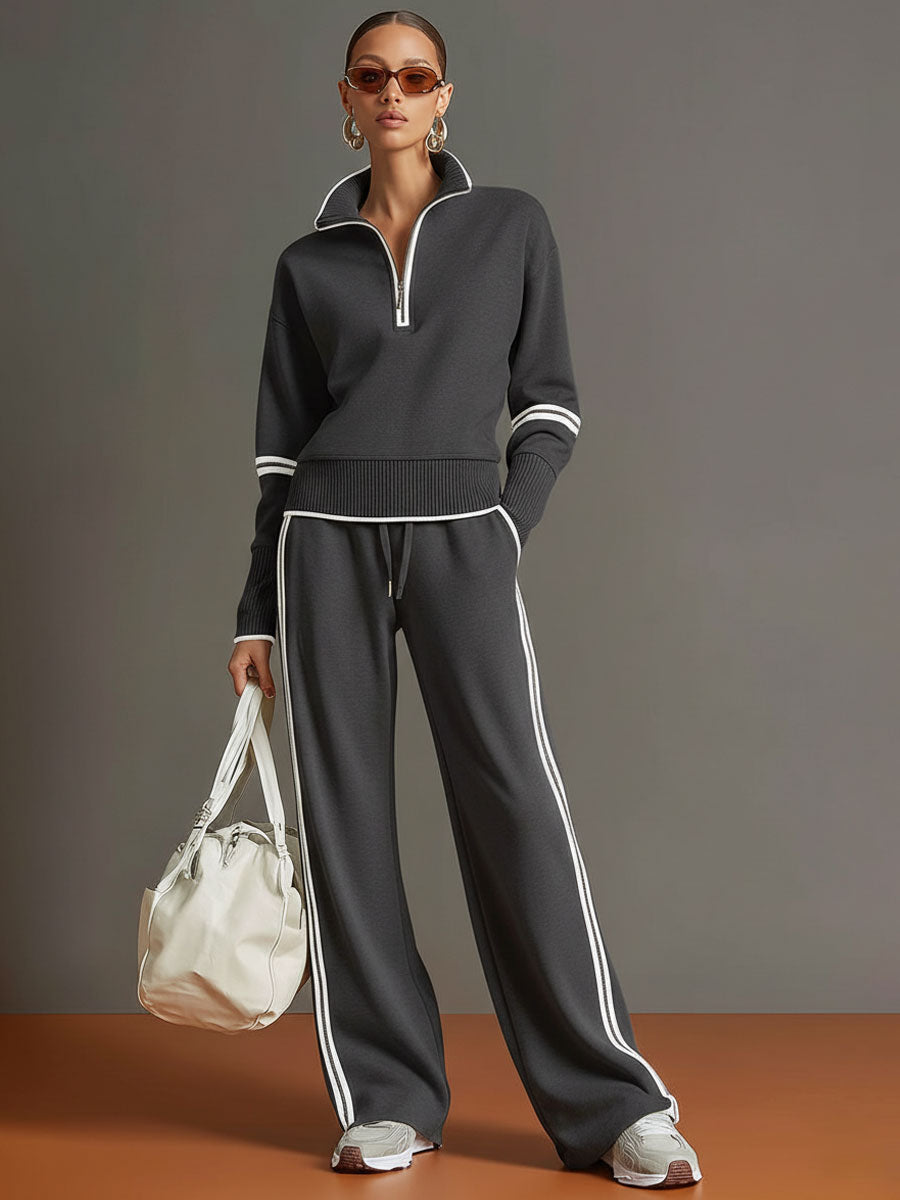 Aurora | Women's Half-Zip Sweatshirt Pants Set