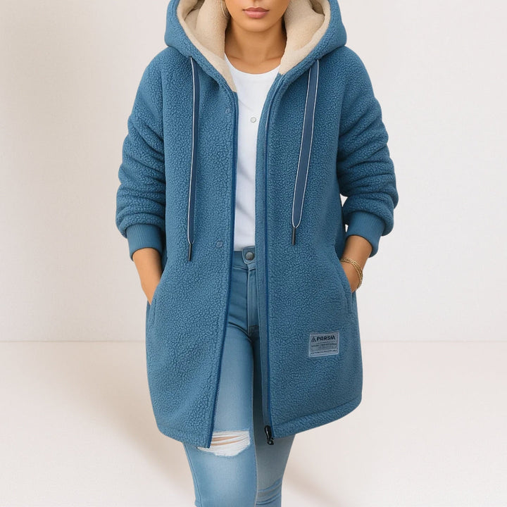 Margot | Women's Longline Hooded Fleece Jacket