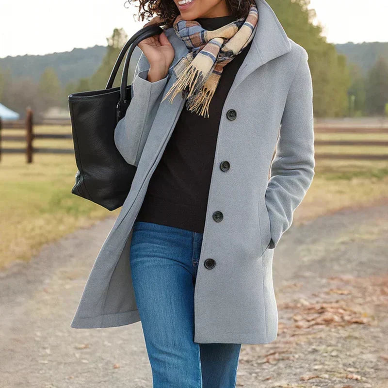 Susanna | Women's Notch Collar Longline Coat