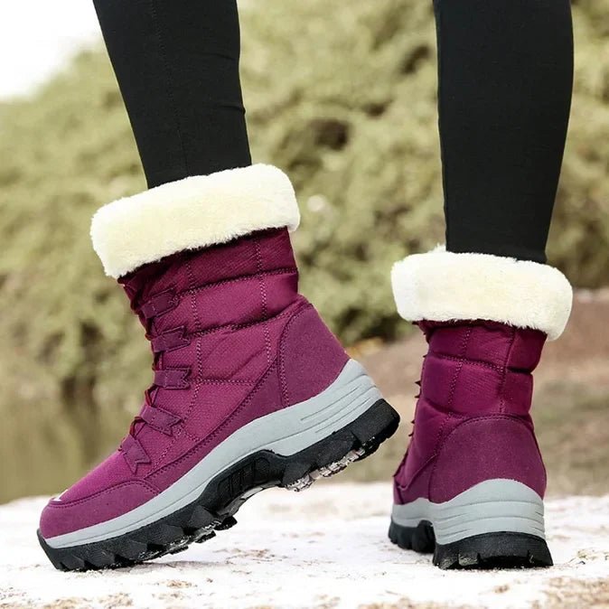 Maggie | Women's Quilted Lace-Up Winter Boots