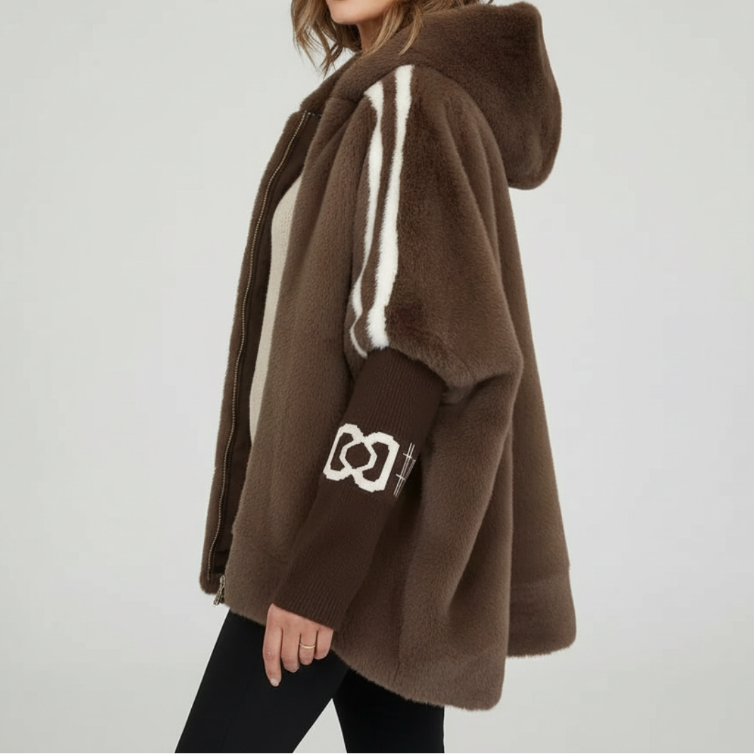 Myra | Women's Oversized Hooded Zip Jacket