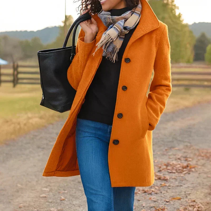 Susanna | Women's Notch Collar Longline Coat