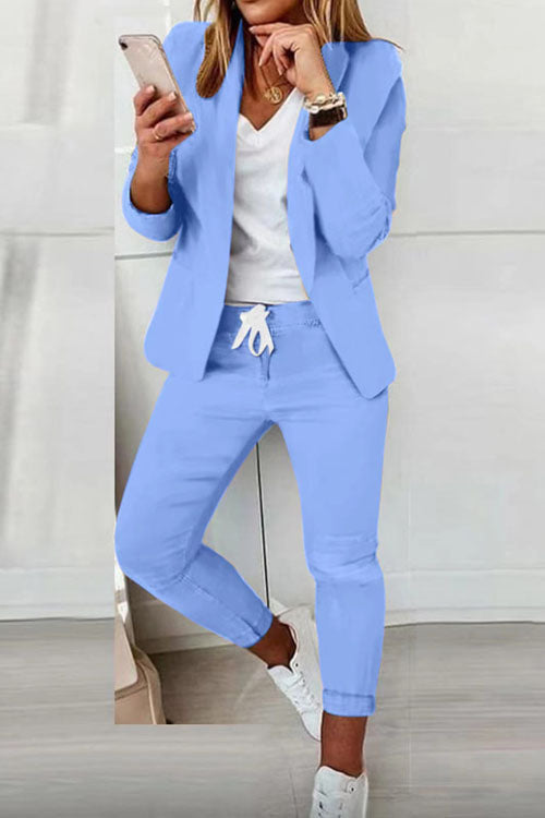 Dominique | Women's Blazer And Jogger Set