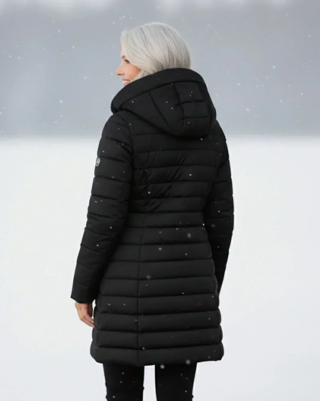 Gia | Women's Quilted Longline Hooded Coat