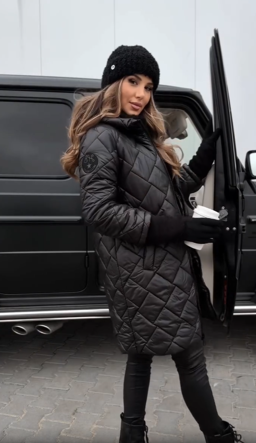 Rita | Women's Quilted Longline Hooded Jacket