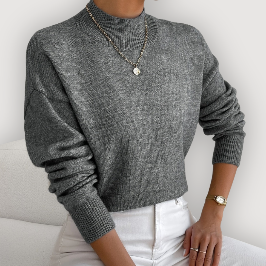 Alberta | Women's Mock Neck Knit Sweater