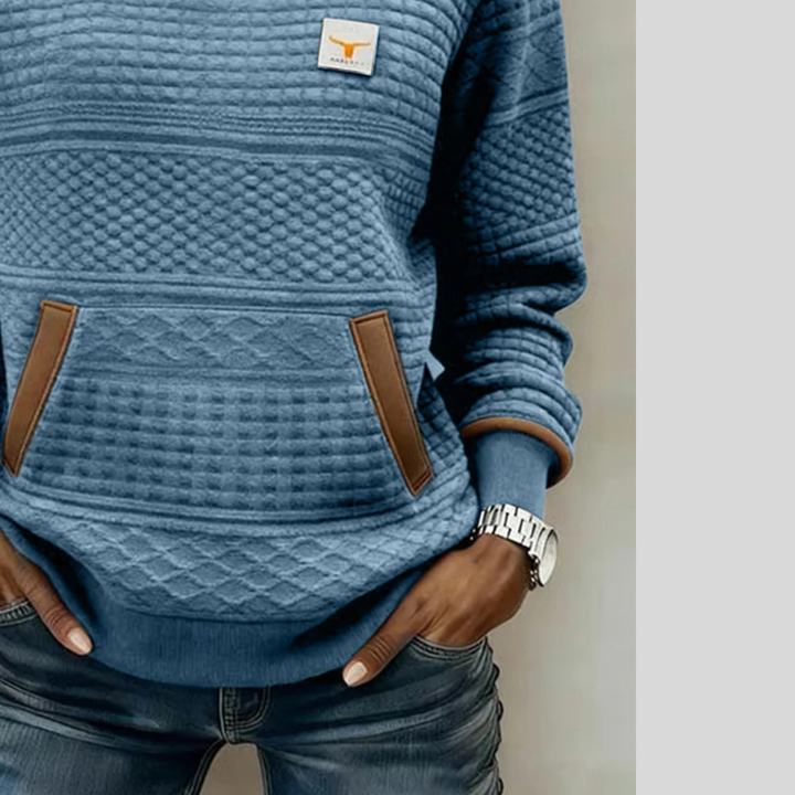 Isabel | Women's Quilted Crew Neck Sweatshirt