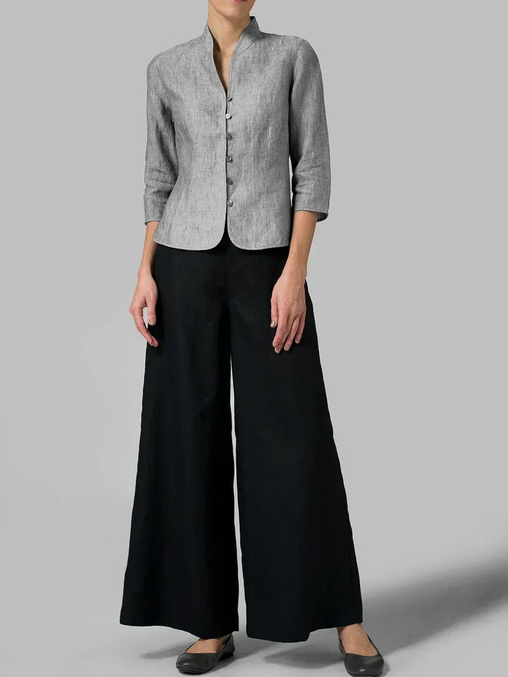 Gail | Women's Stand Collar Button Blazer