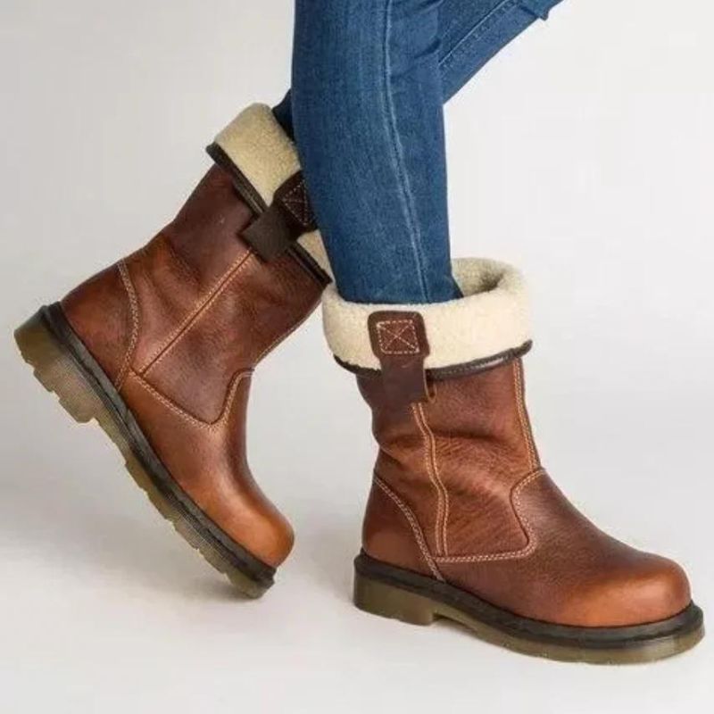 Coral | Women's Mid-Calf Fold-Over Winter Boots