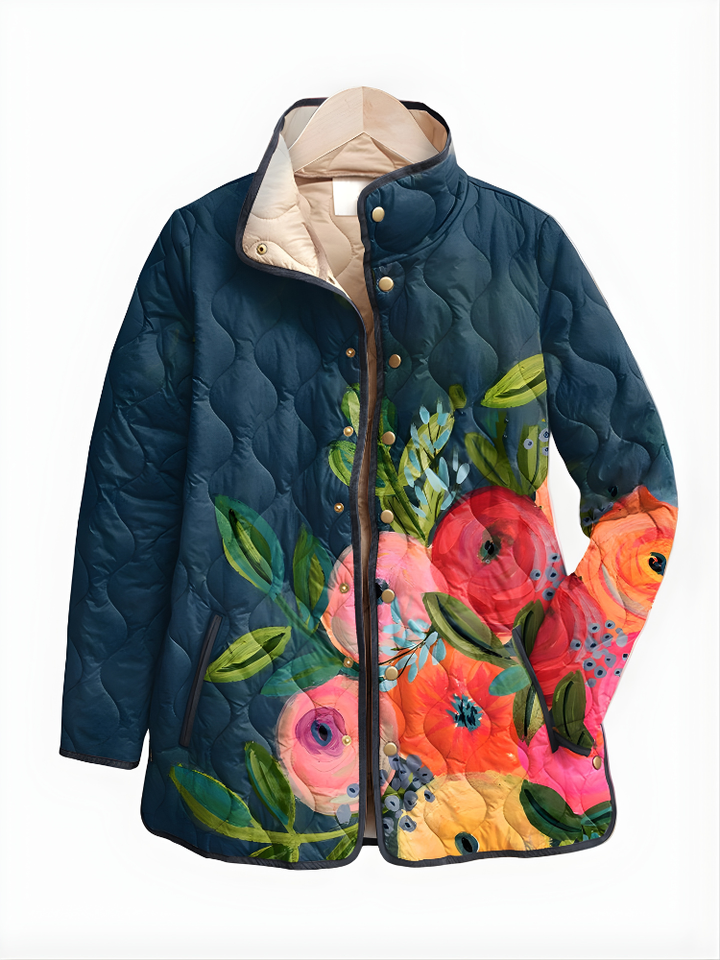 Madeleine | Women's Floral Print Quilted Jacket