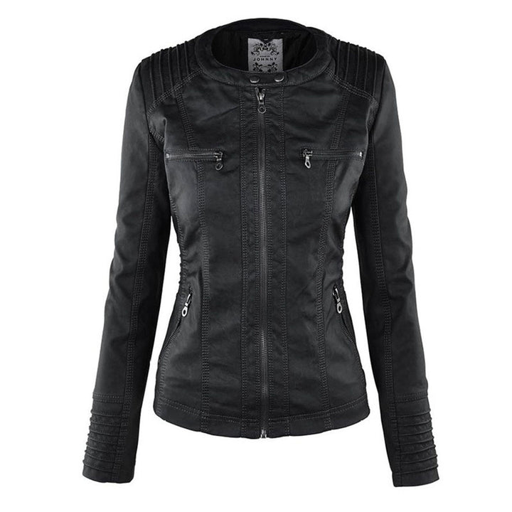 Cheryl | Women's Hooded Biker Jacket