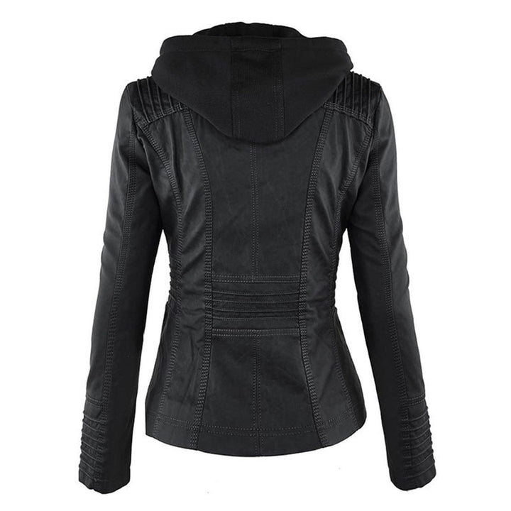 Cheryl | Women's Hooded Biker Jacket