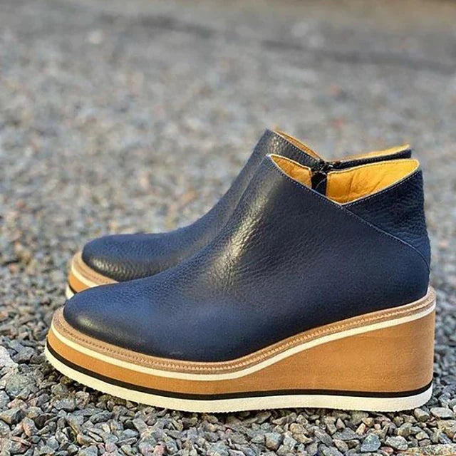 Amy | Women's Platform Wedge Ankle Boots