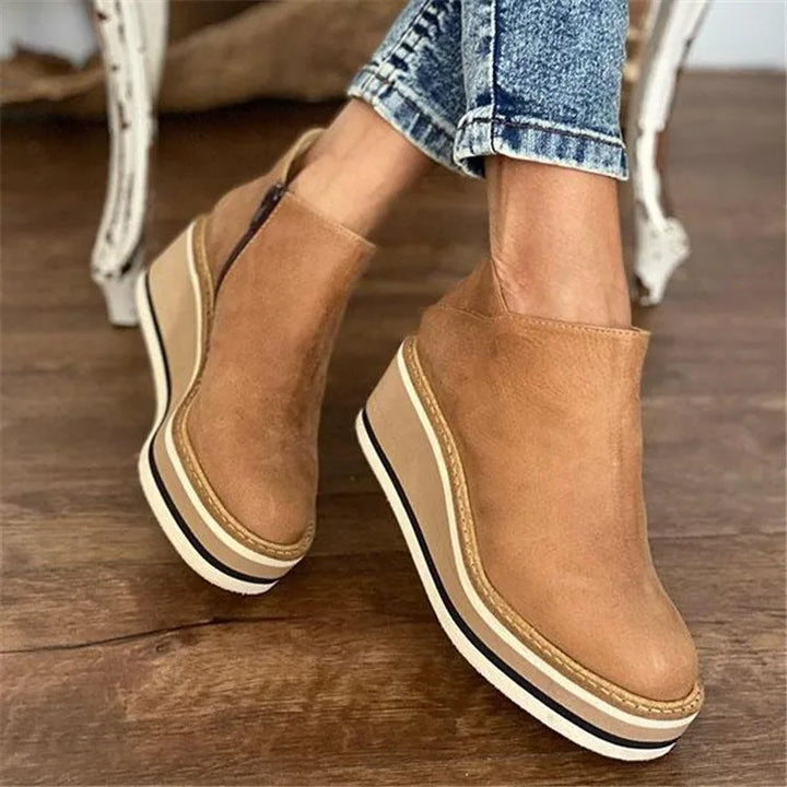 Amy | Women's Platform Wedge Ankle Boots